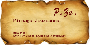 Pirnaga Zsuzsanna névjegykártya